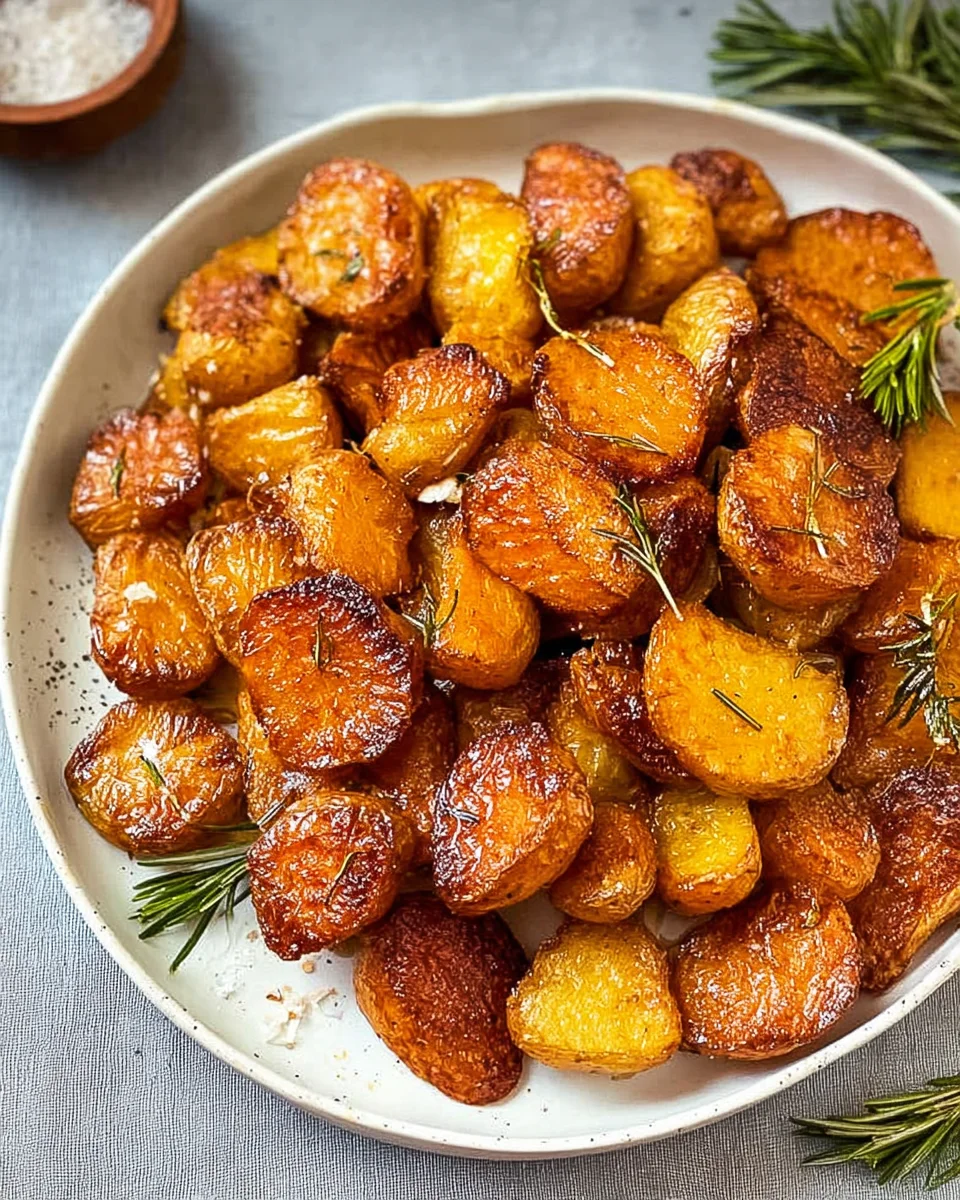 Crispy Roast Potatoes with Rosemary and Garlic - Whole30 20 Crispy