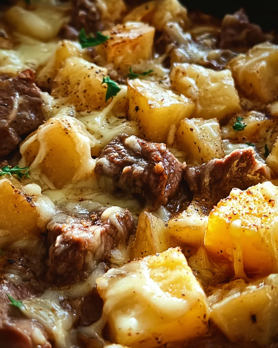 Crockpot Loaded Steak and Potato Bake Recipe Crockpot