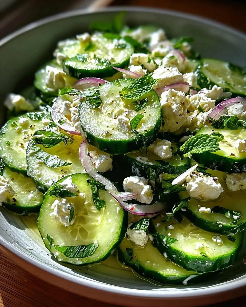 Cucumber Feta Salad Cucumber