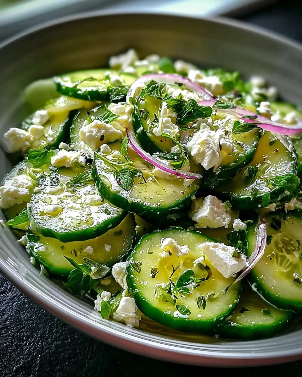 Cucumber Feta Salad Cucumber