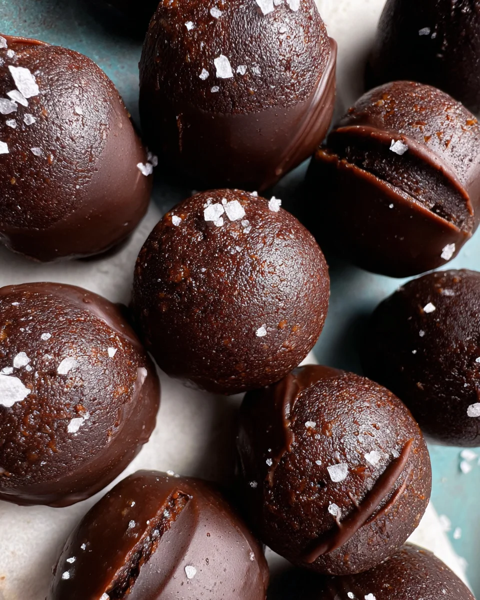 Dark Chocolate Protein Balls (No Bake, Low Carb) Dark