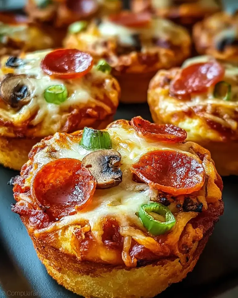 Deep Dish Pizza Cupcakes