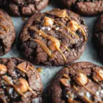 Double Chocolate Salted Caramel Cookies Double Chocolate Salted Caramel Cookies