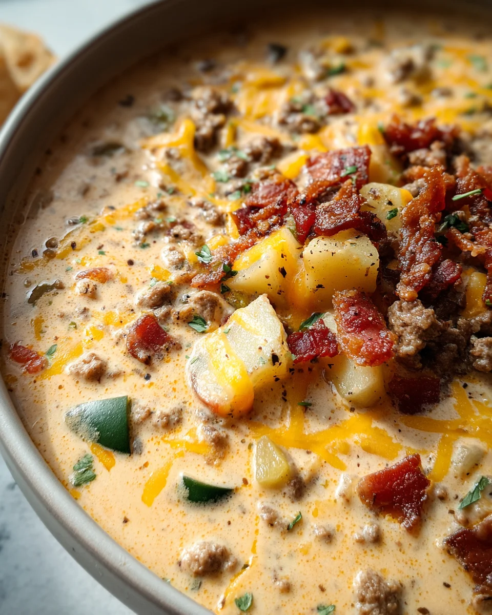 Easy Cheeseburger Soup Easy