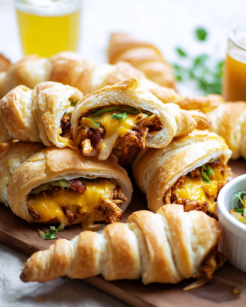 Easy Cheesy Chicken-Filled Crescents Easy