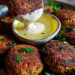 Easy Lentil Patties (with Lemon Tahini Dip) Easy Lentil Patties (with Lemon Tahini Dip)