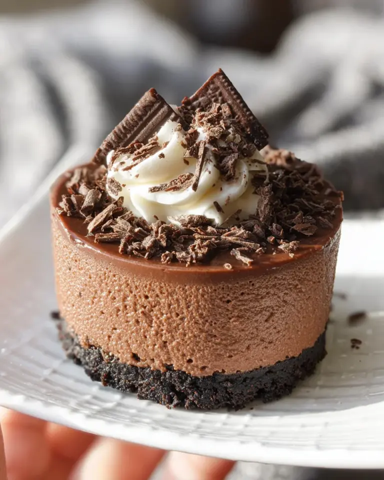 Easy No Bake Chocolate Cheesecake