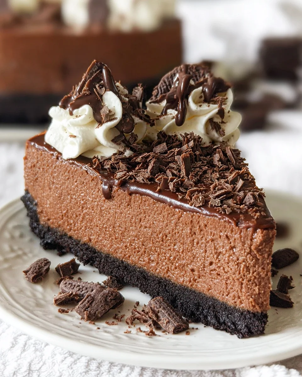 Easy No Bake Chocolate Cheesecake Easy