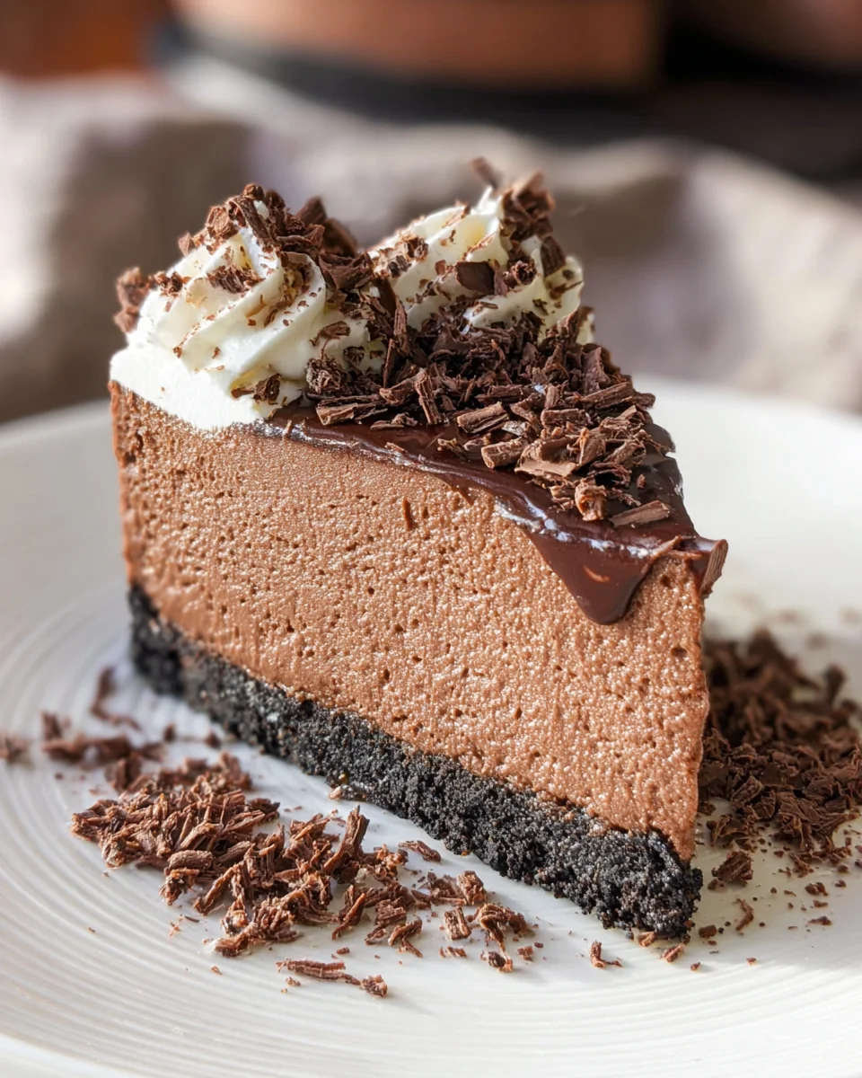 Easy No Bake Chocolate Cheesecake Easy