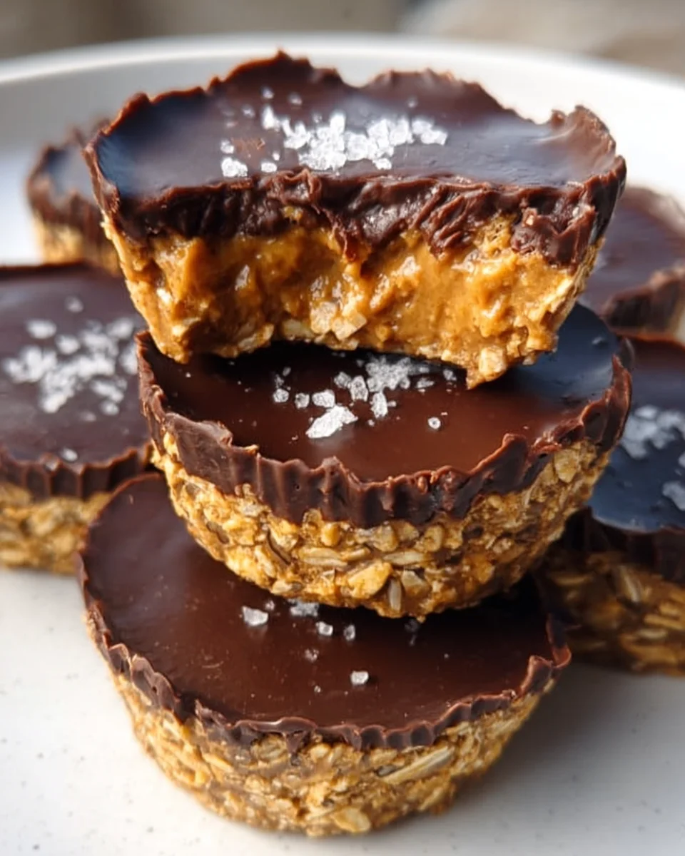 Easy No Bake Peanut Butter Oat Cups Easy