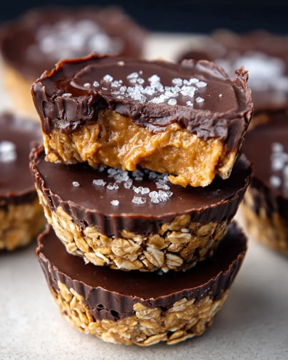 Easy No Bake Peanut Butter Oat Cups Easy