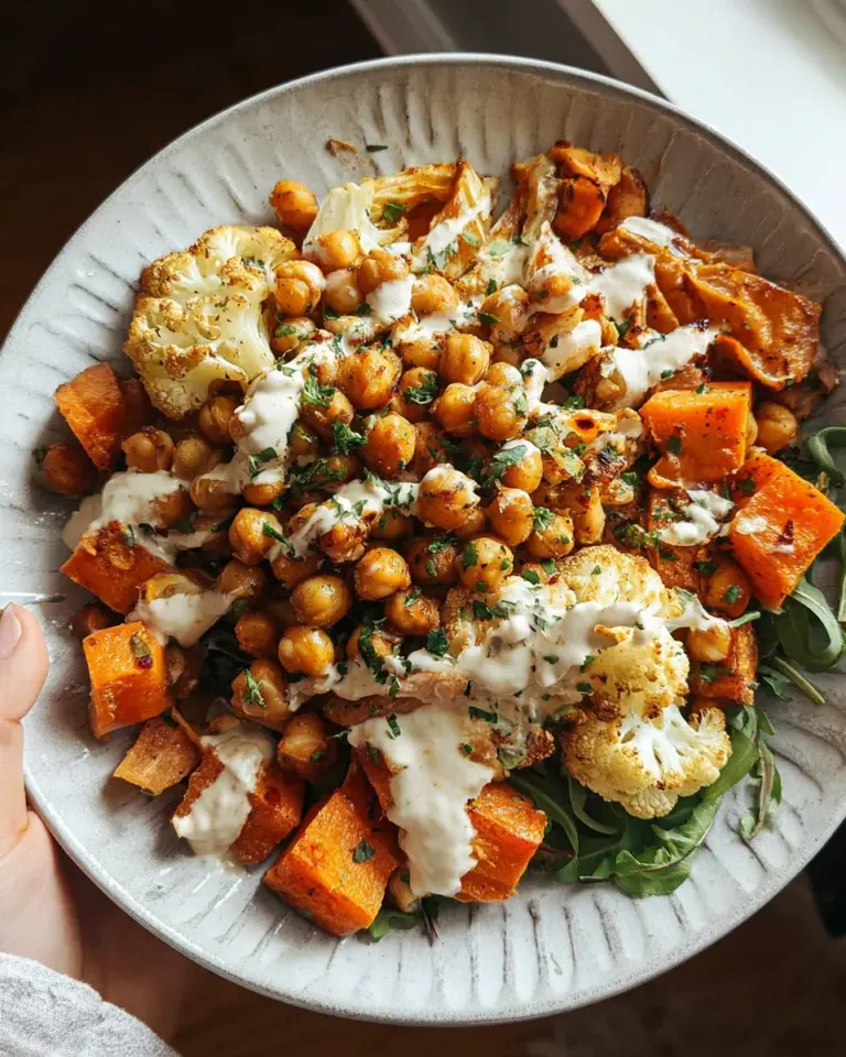 Easy Nourish Bowl Recipe with Tahini Yogurt Dressing