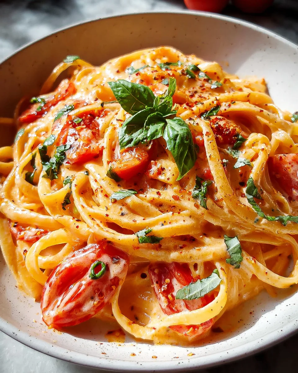 Easy One Pot Creamy Tomato Pasta Easy