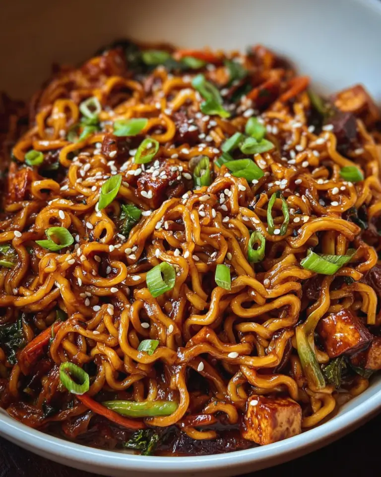 Easy Saucy Ramen Noodles