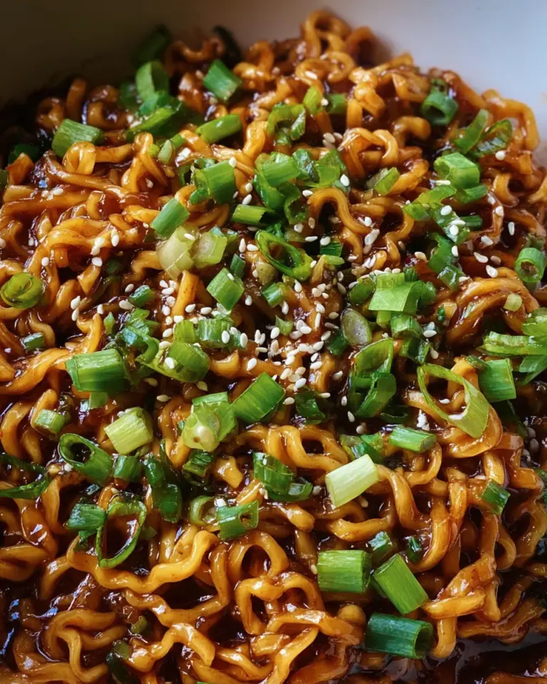 Easy Saucy Ramen Noodles