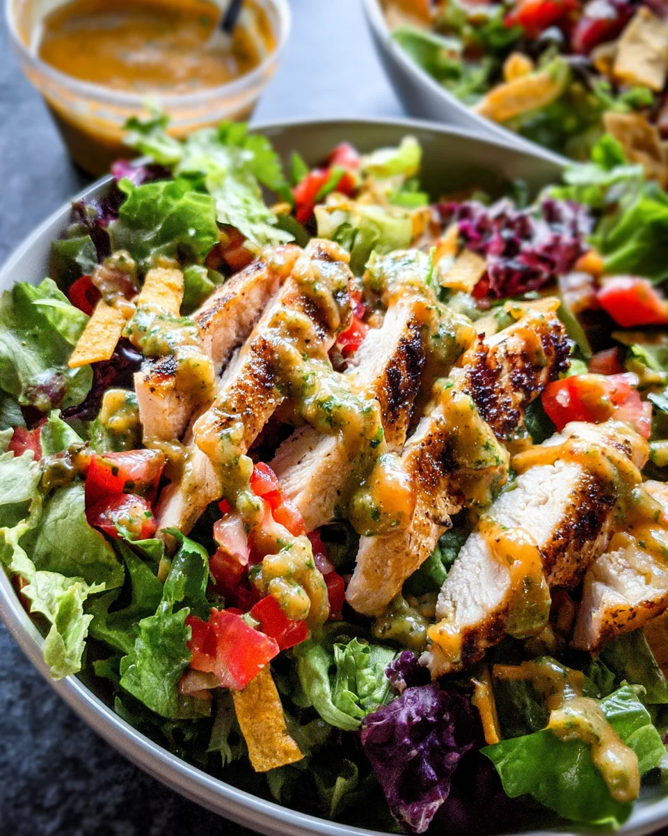 Fiesta Ranch Salad with Salsa Verde Chicken Fiesta Ranch Salad with Salsa Verde Chicken