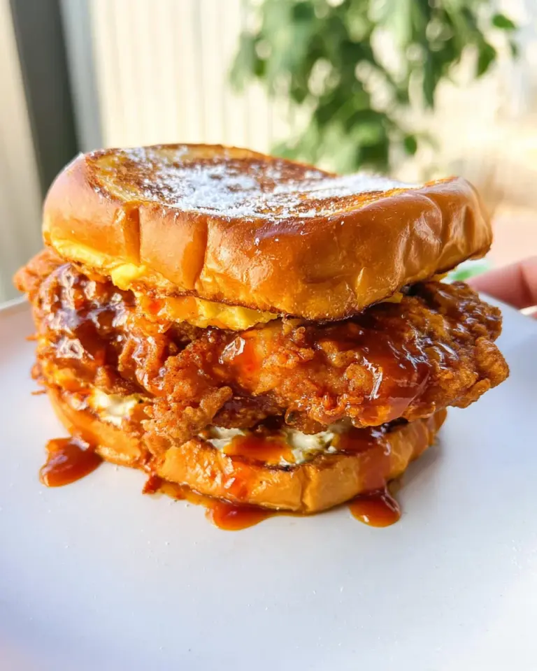 French Toast Fried Chicken Sandwich