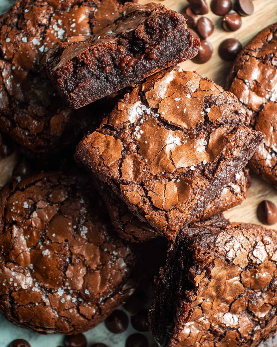 Fudgy Chewy Browkies (Brookies) Fudgy