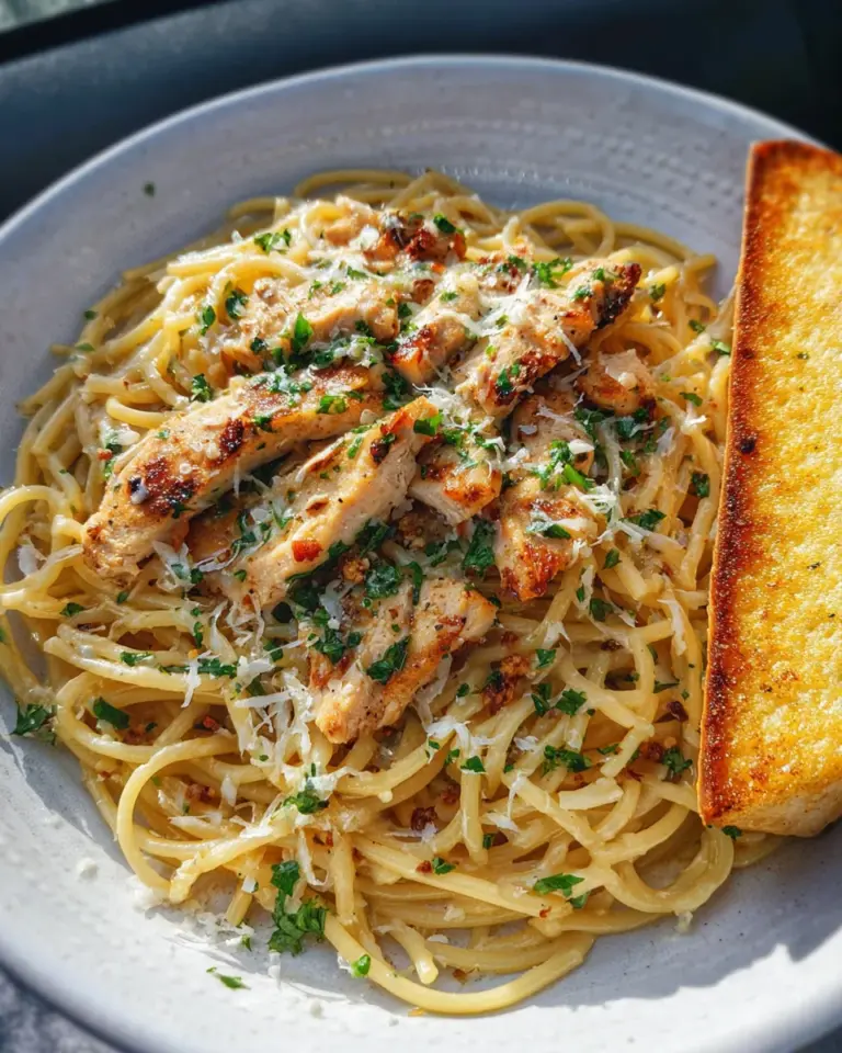 Garlic Butter Chicken Pasta