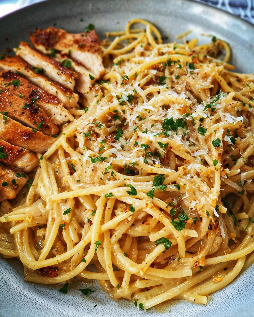 Garlic Butter Chicken Pasta Garlic