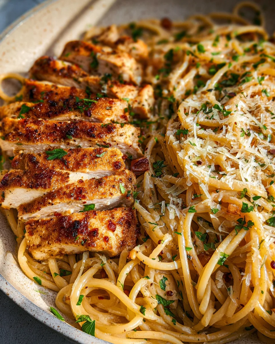 Garlic Butter Chicken Pasta Garlic