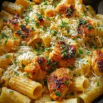 Garlic Butter Chicken with Rigatoni and Parmesan Garlic Butter Chicken with Rigatoni and Parmesan