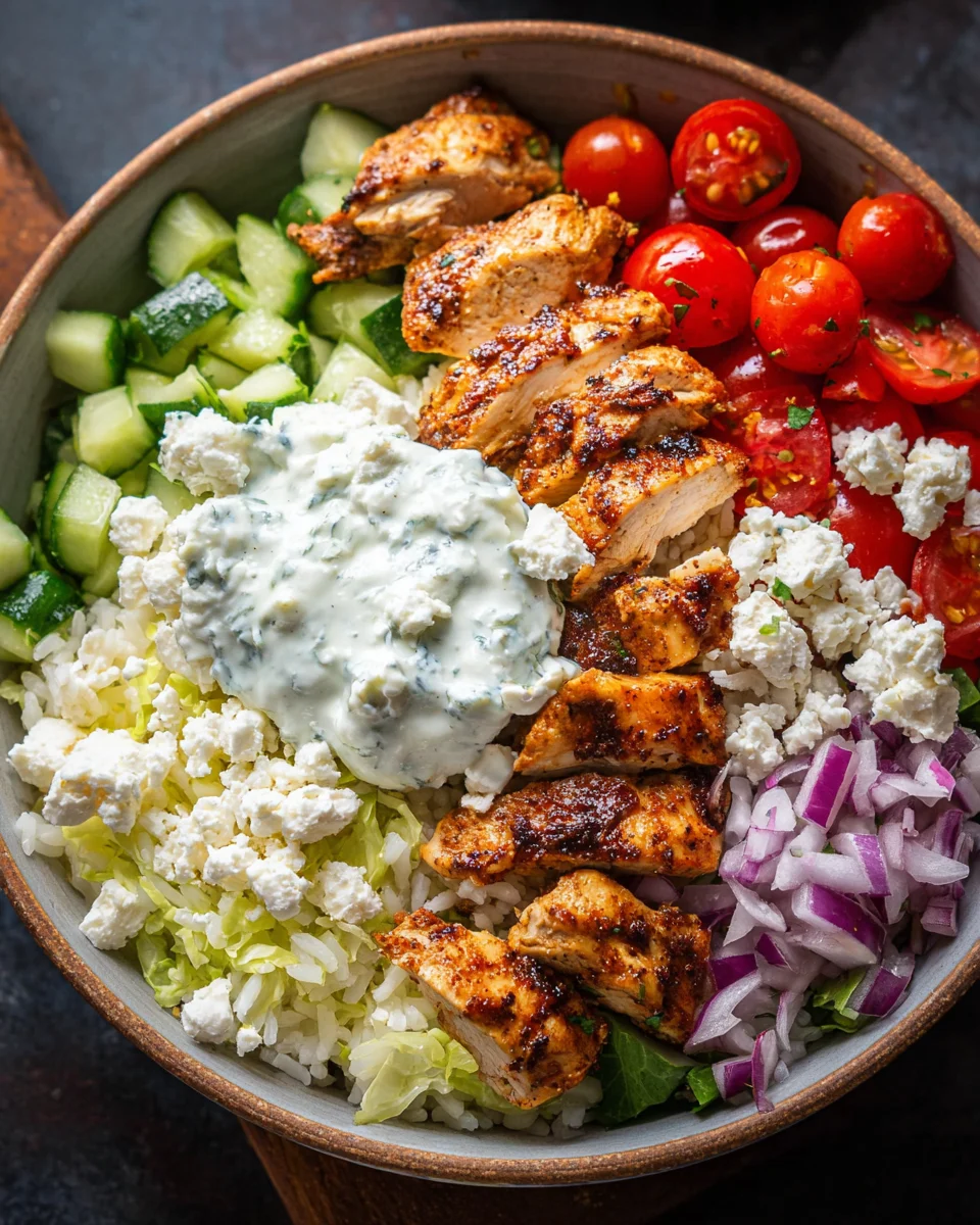 Greek Chicken Bowls Greek Chicken Bowls