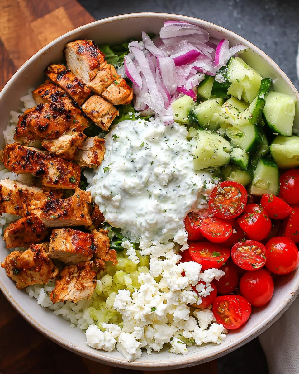Greek Chicken Bowls Greek