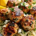 Greek Chicken Meatballs with Lemon Orzo Greek Chicken Meatballs with Lemon Orzo