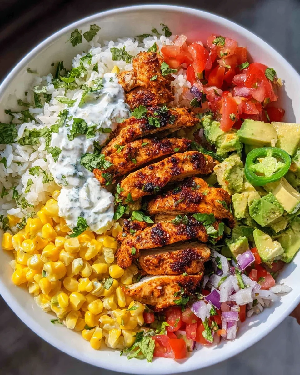 Grilled Chicken Burrito Bowls Grilled