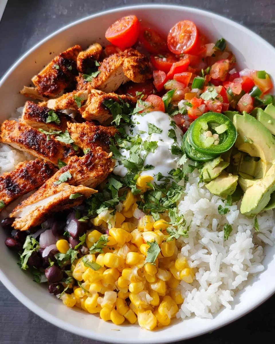 Grilled Chicken Burrito Bowls Grilled