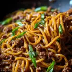 Ground Beef Mongolian Noodles Ground Beef Mongolian Noodles
