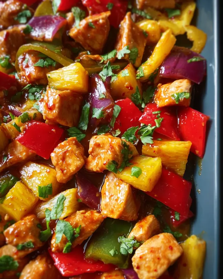 Hawaiian Chicken Sheet Pan