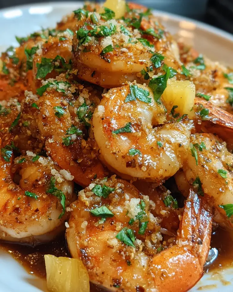 Hawaiian Garlic Shrimp