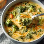 High Protein Broccoli Cheddar Soup