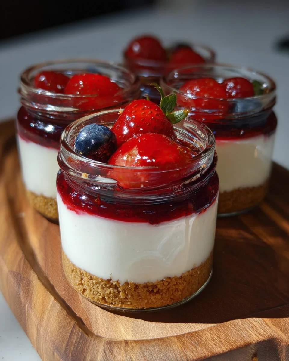 High Protein Cheesecake Jars High