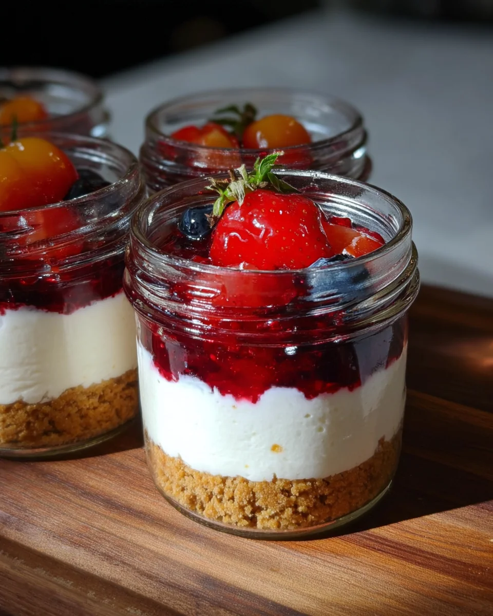 High Protein Cheesecake Jars High