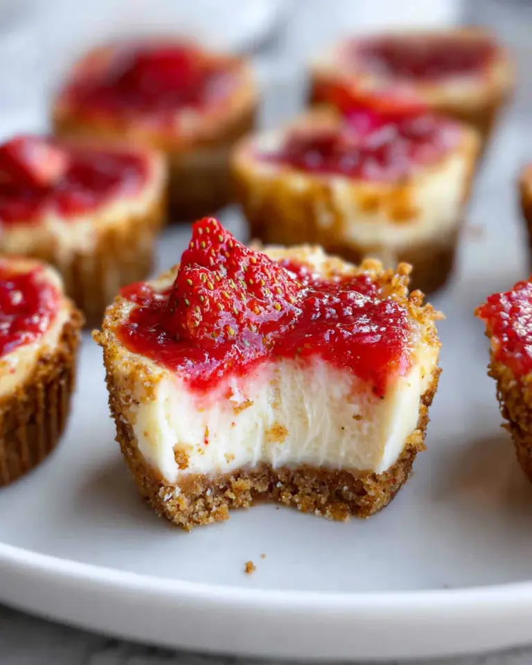 High Protein Healthy Strawberry Cheesecake Bites