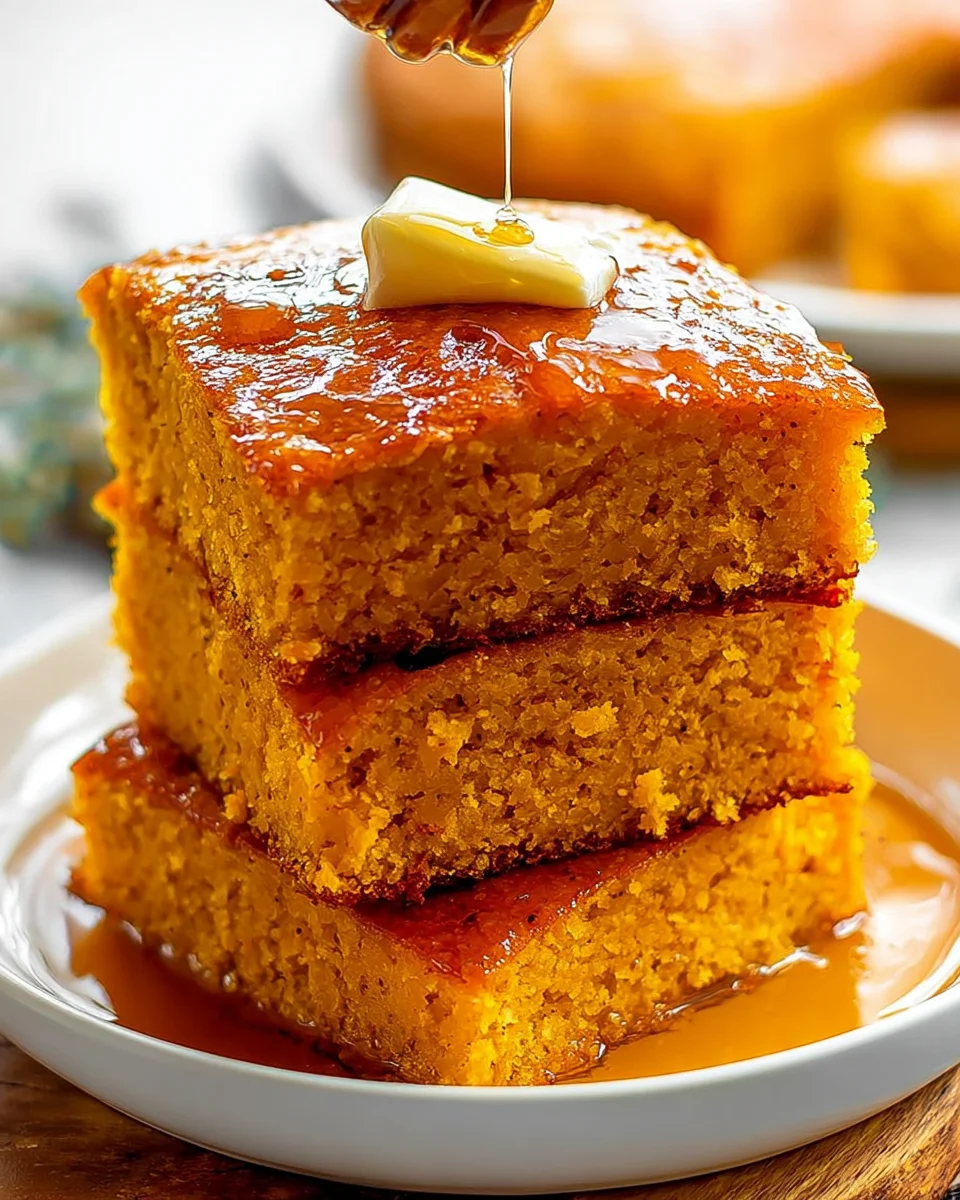 Honey Butter Sweet Potato Cornbread