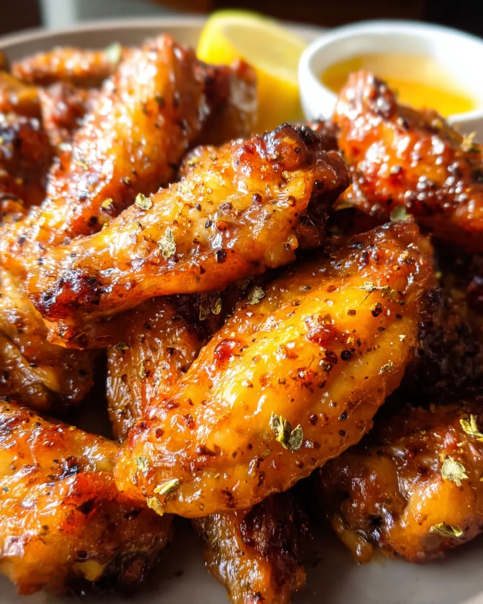 Honey Lemon Pepper Wings Honey