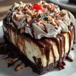 Hot Fudge Sundae Brownie Cheesecake Hot Fudge Sundae Brownie Cheesecake
