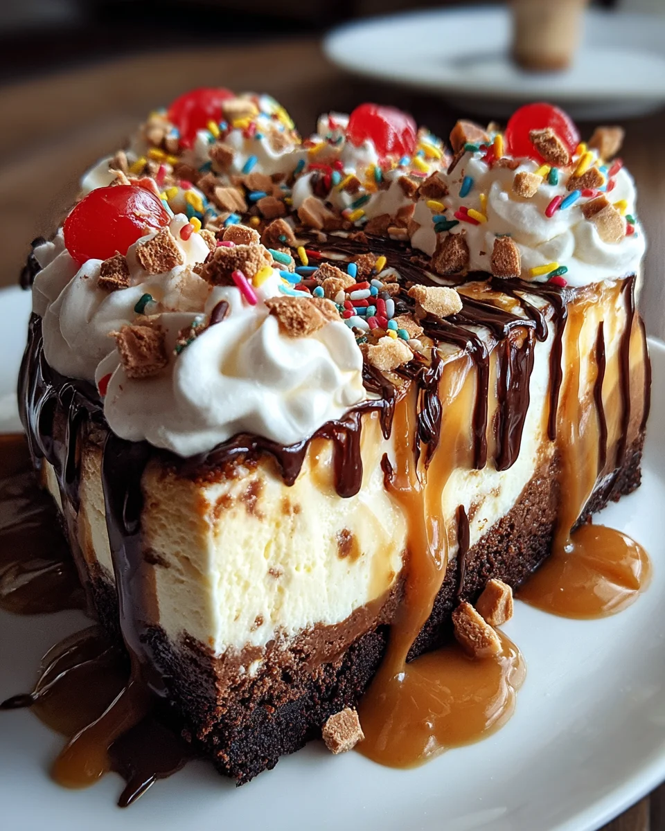 Hot Fudge Sundae Brownie Cheesecake Hot