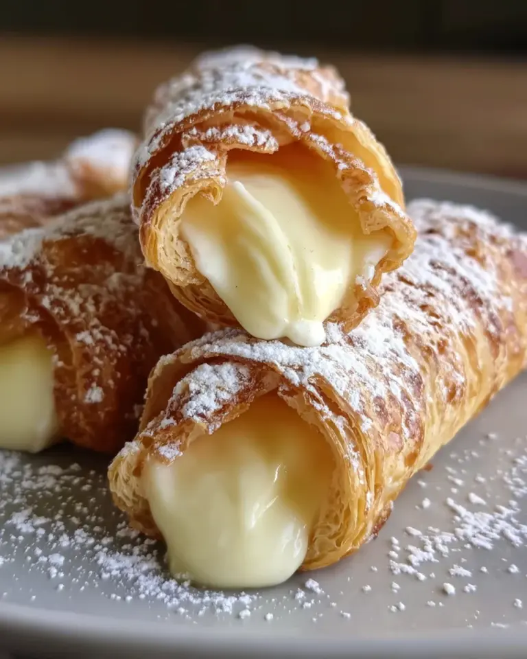 Italian Cream Stuffed Cannoncini