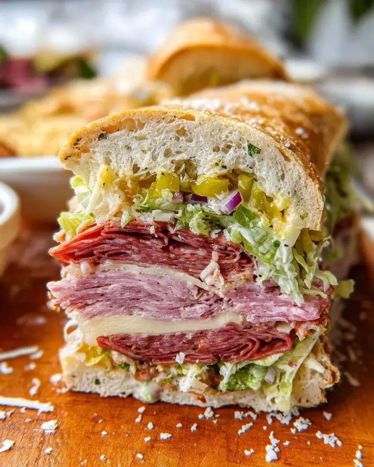 Italian Grinder Salad Sandwich (TikTok Viral Recipe)