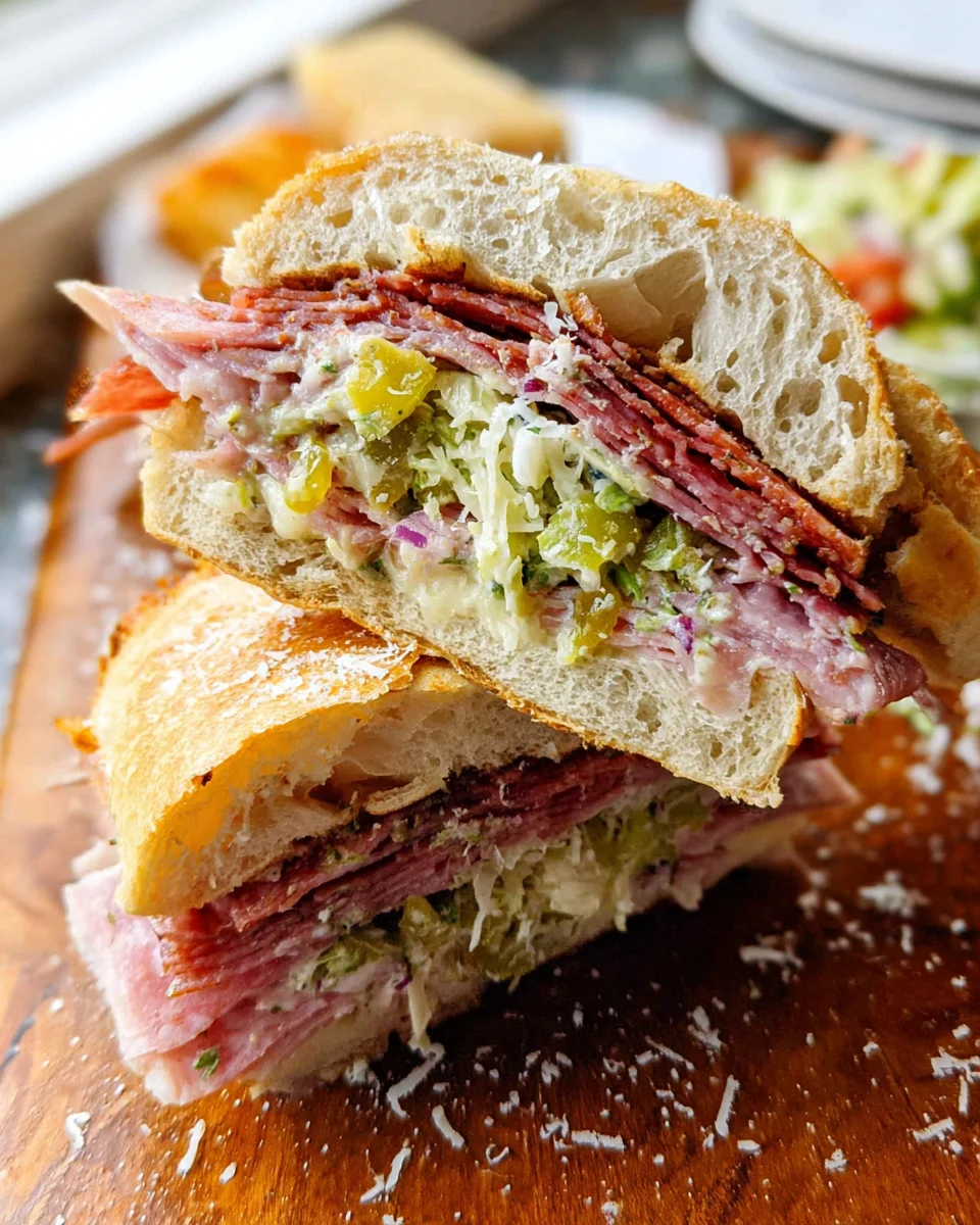 Italian Grinder Salad Sandwich (TikTok Viral Recipe) Italian