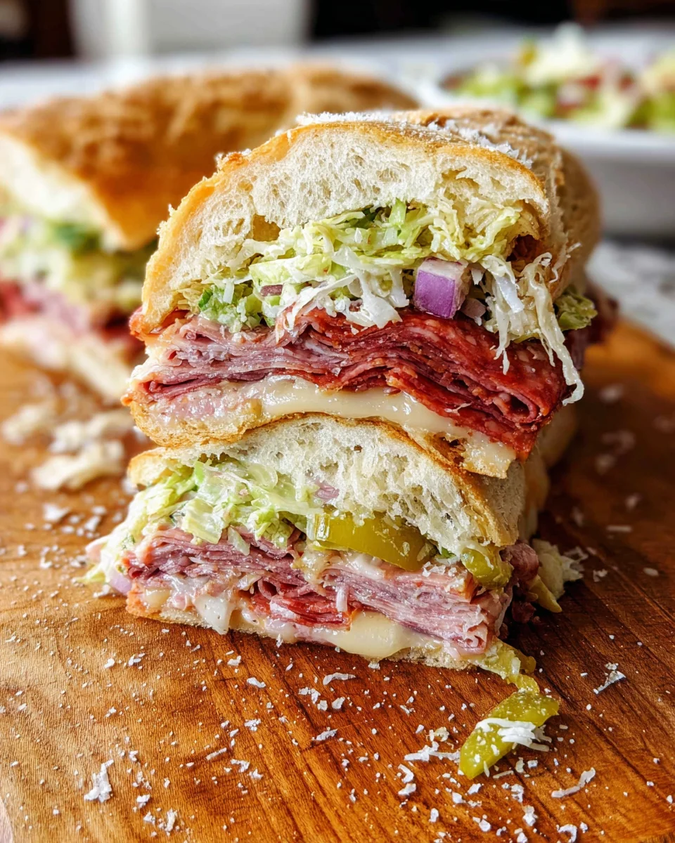 Italian Grinder Salad Sandwich (TikTok Viral Recipe) Italian
