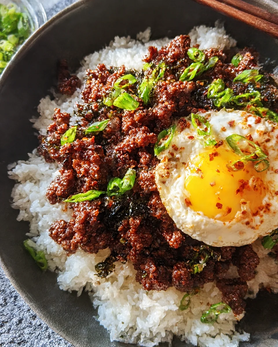Korean Ground Beef Bowl (25-Minutes) Korean