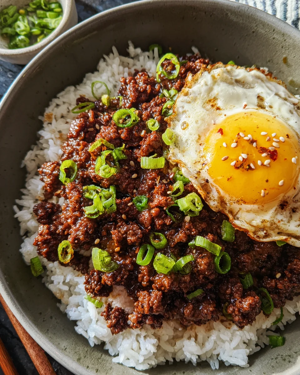 Korean Ground Beef Bowl (25-Minutes) Korean