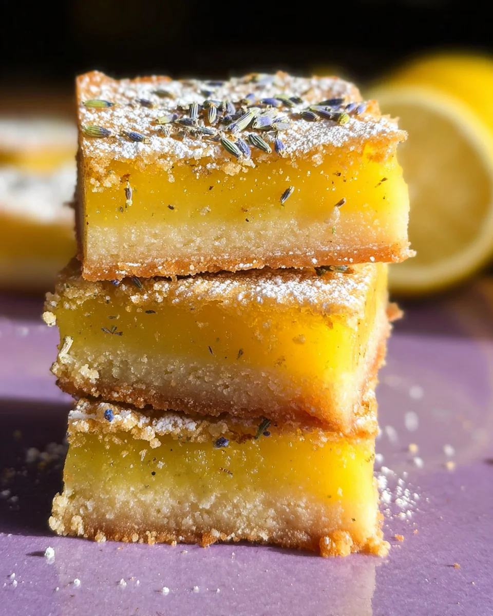 Lavender Lemon Bars Lavender