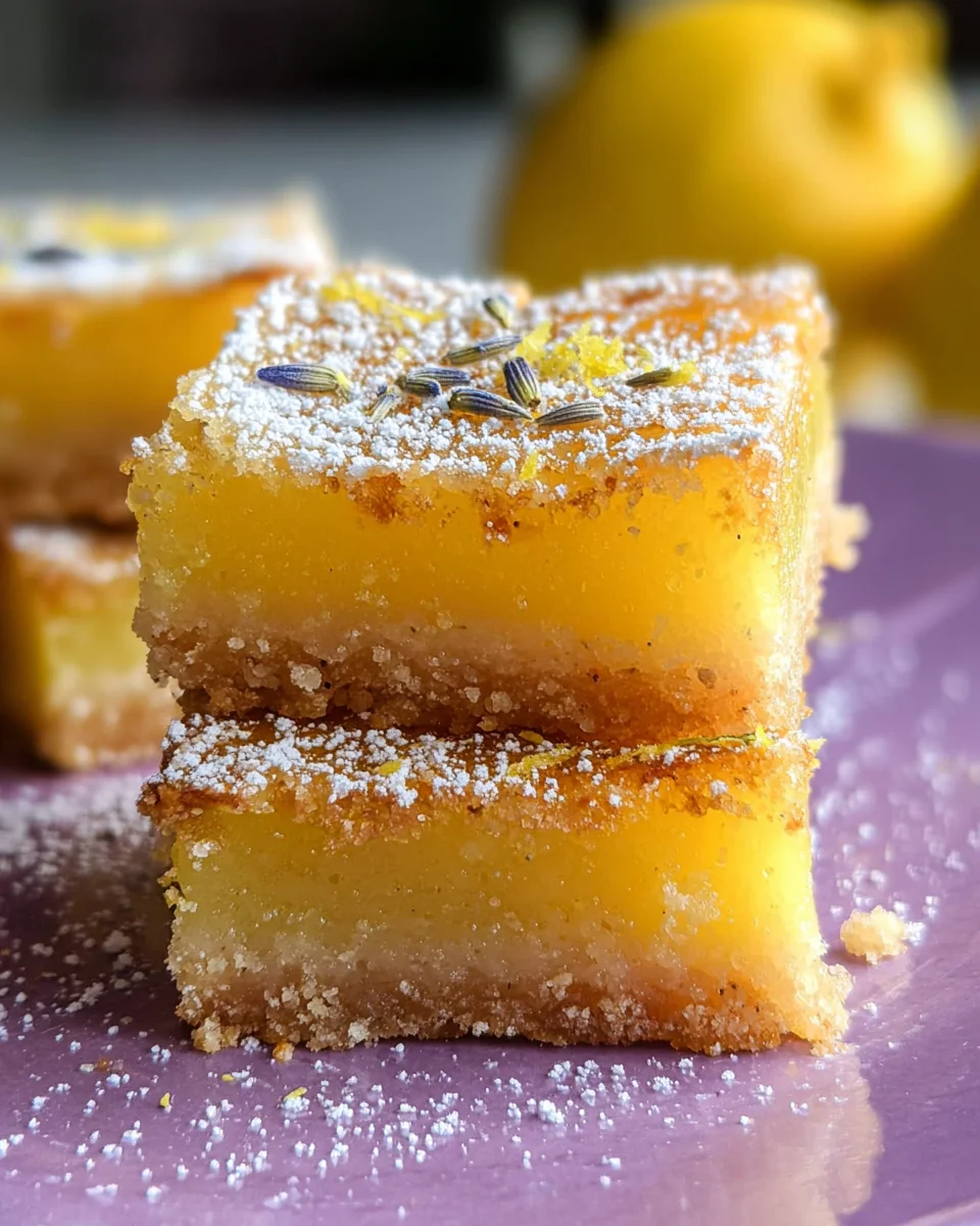 Lavender Lemon Bars Lavender